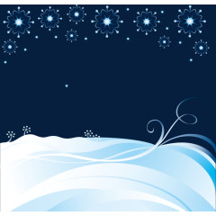 雪花雪地矢量北极雪