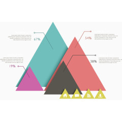 三角形模块标注矢量