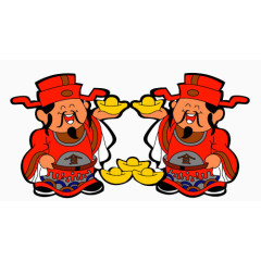 中国风卡通财神爷