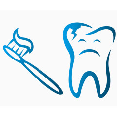 矢量可爱牙齿刷牙免费图片