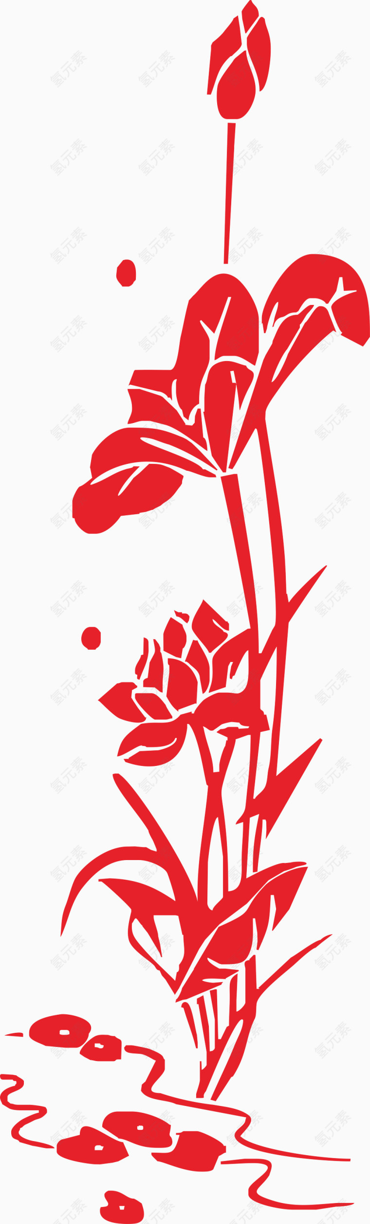 中国传统莲花素材