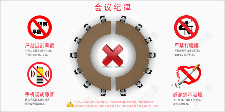 会议纪律展板