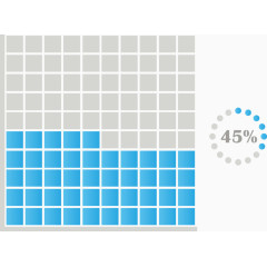 矢量PPT设计创意叠加柱形数据图表