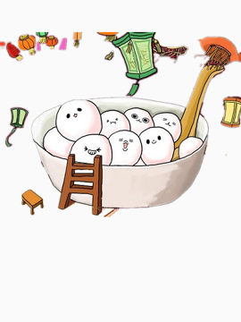 卡通的汤圆
