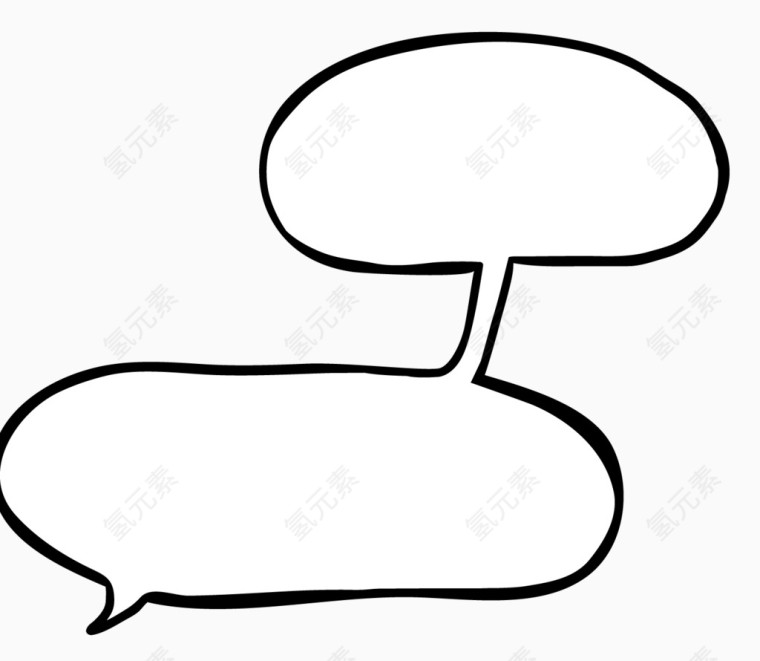 手绘漫画对话框