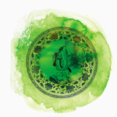 绿色中国风装饰