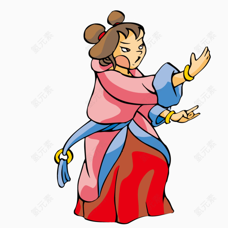 跳舞的古代女子