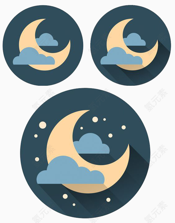 夜空月亮图案