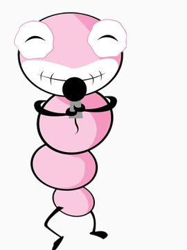 拿着麦克风的毛毛虫