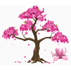 手绘日本樱花