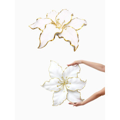 创意家居立体百合花墙饰