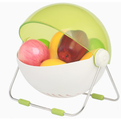 达派屋创意圆形带盖水果盆