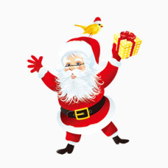 新年红色圣诞老人喜庆
