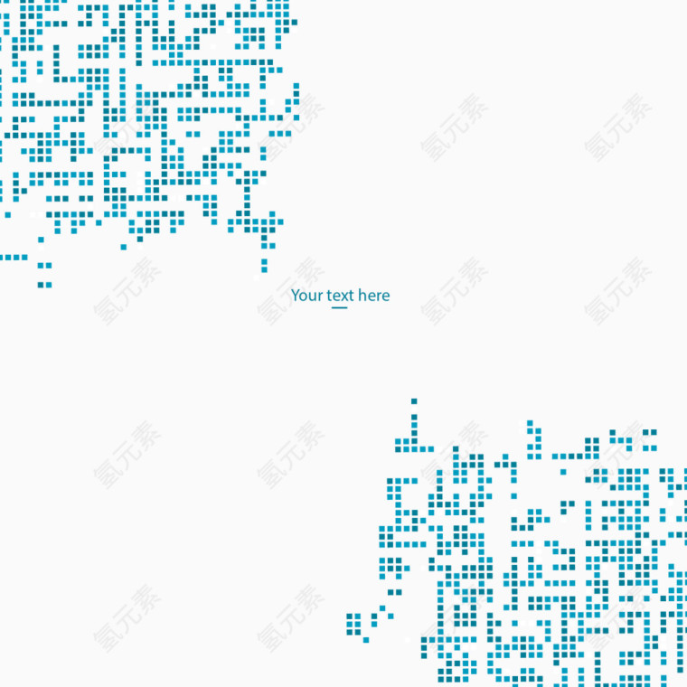 矢量蓝色科技素材