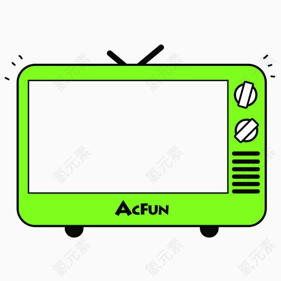 绿色电视机