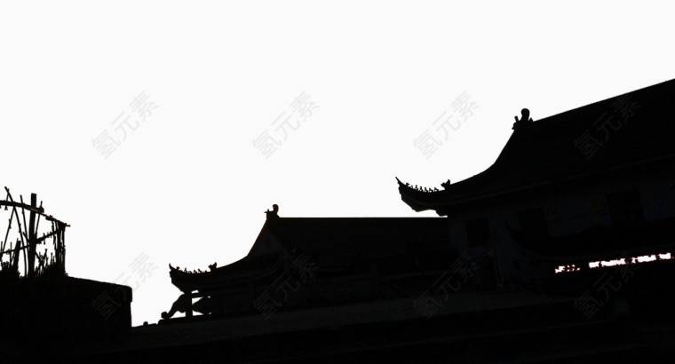 中式屋檐建筑