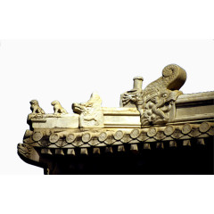 中式屋檐免抠建筑