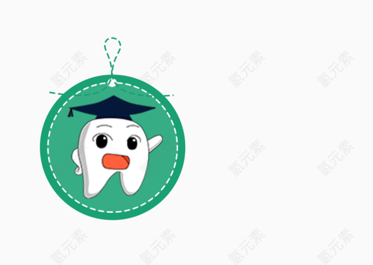 卡通牙齿图标