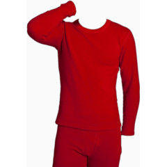 男士红色保暖内衣