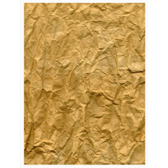 纸质纹理揉皱的土黄色牛皮纸