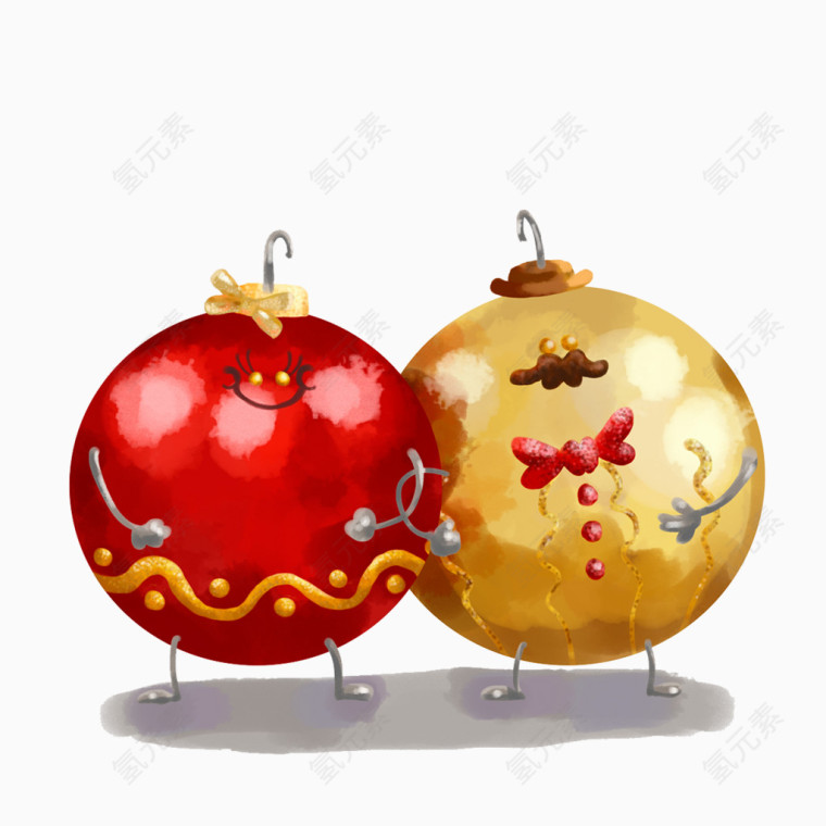 创意设计圆球夫妻