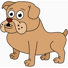 英国斗牛犬矢量图