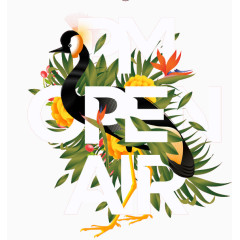 PMOPENAIR字母艺术字