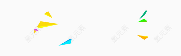 漂浮天猫三角形素材