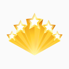 矢量金色的星星