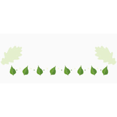 绿色叶子矢量素材