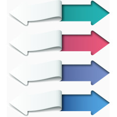 PPT商务立体箭头图表