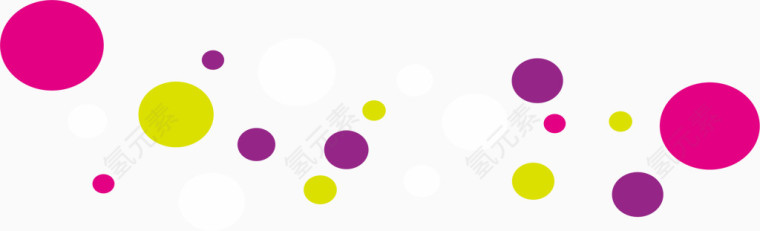 彩色圆点漂浮物