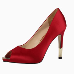 简约鱼嘴高跟鞋