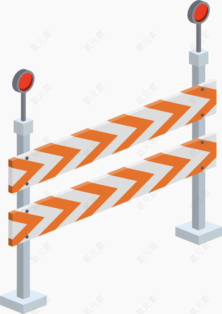 矢量时尚立体路标指示牌