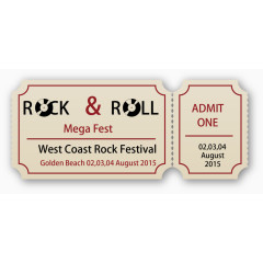 创意音乐会门票矢量素材