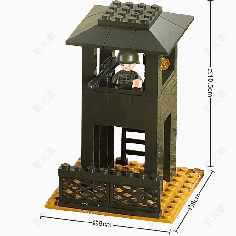 乐高玩具值班亭尺寸