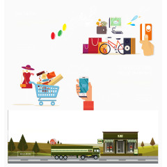 矢量现代社会元素