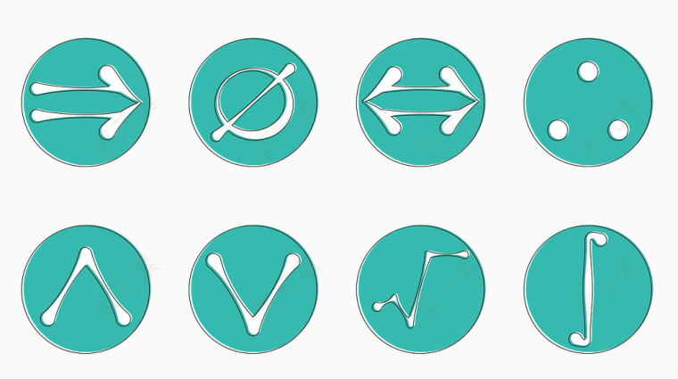 简约数学符号图标设计