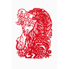 剪纸老虎