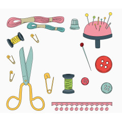 矢量缝纫各种小元素