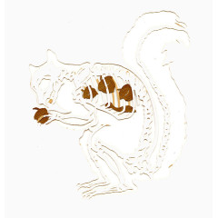 趣味狐狸剪纸