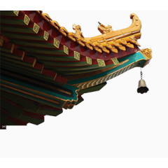 建筑屋檐中国风铃铛素材