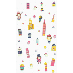 扁平建筑集合素材