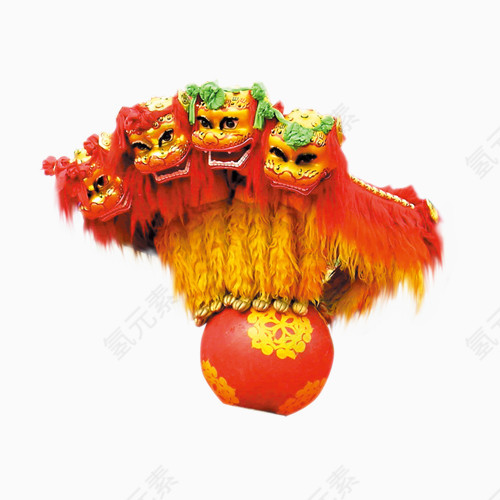 舞狮踩球