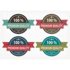 可爱欧式复古商品标签矢量图