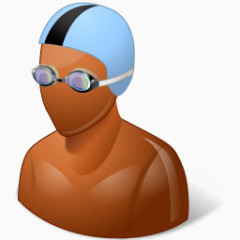黑暗男性游泳运动员人们