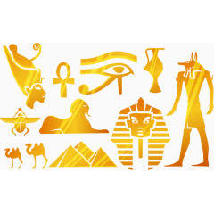 矢量埃及图文象形文字