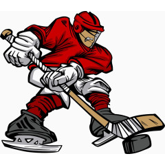 冰球运动员矢量图