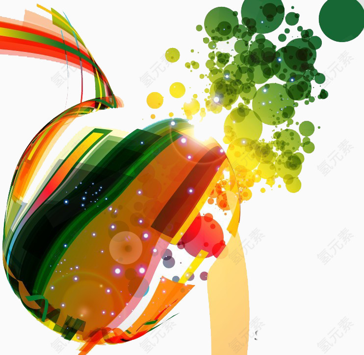 科幻PPT七彩背景素材