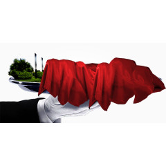 地产海报元素创意手上的盘子